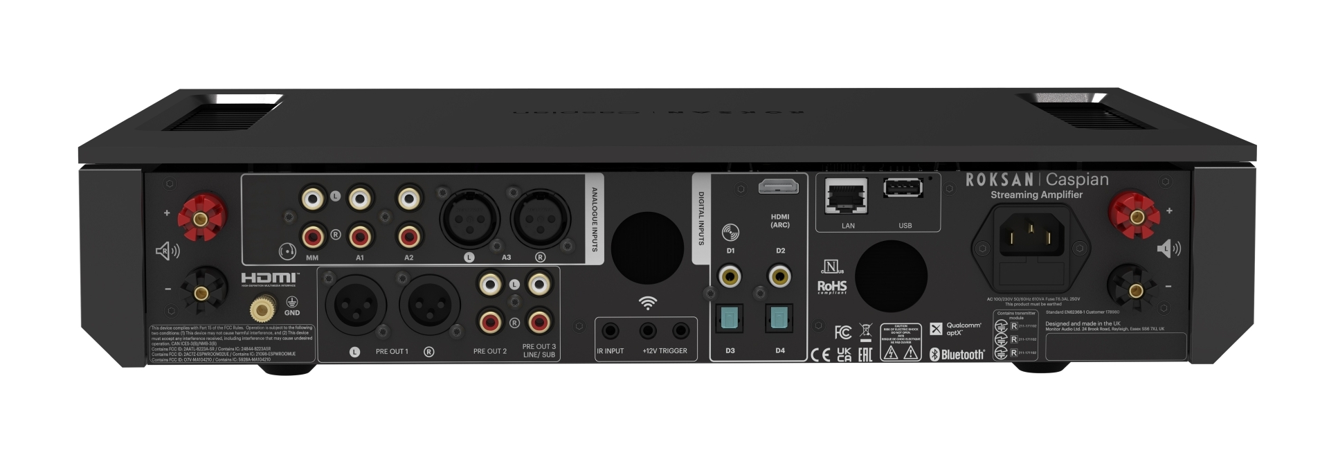 Roksan Caspian Streaming Amplifier Zwart Zwart - Image 3
